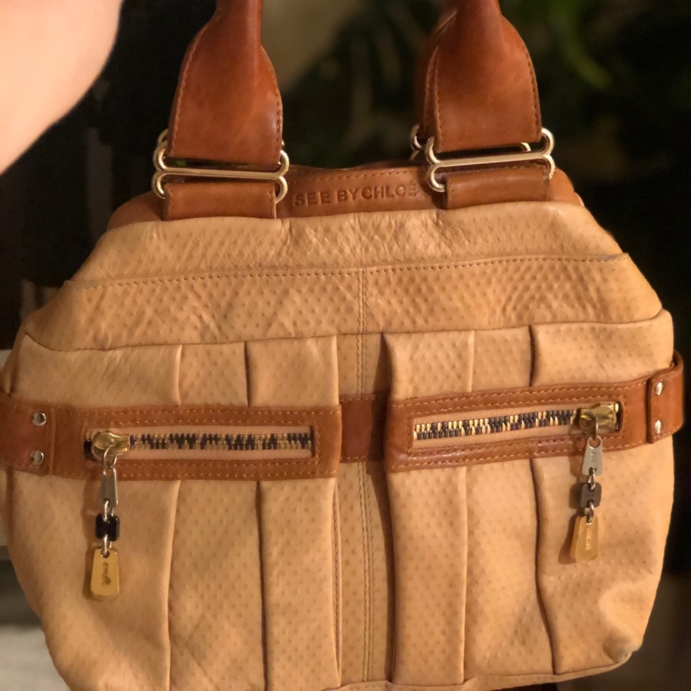 See by Chloe brown leather bag